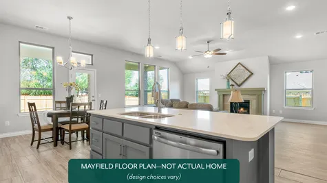Mayfield. Kitchen, Breakfast Area and Living Area