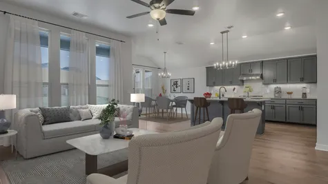 Kendall. Living Room, Breakfast Area & Kitchen