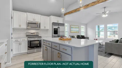 Forrester. Kitchen and Living Area