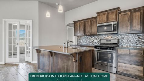Frederickson. Example photo of kitchen in new home in Moore, OK