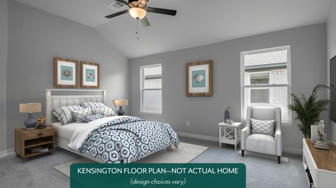 Kensington. Example photo of main bedroom in new home in Norman, OK