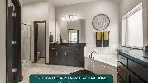 Overton. Example photo of main bathroom in new home in Norman, OK