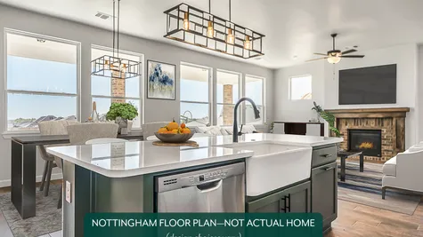 Nottingham. Kitchen/Dining Area/Living Area