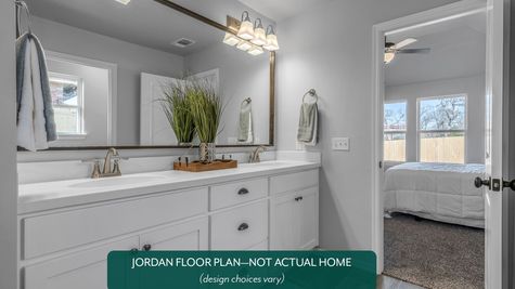 Jordan. Main Bathroom with double sinks