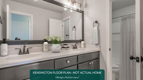Kensington. Example photo of secondary bathroom in new home in Norman, OK