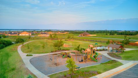  playground in Castlewood Trails - new homes in Yukon, OK