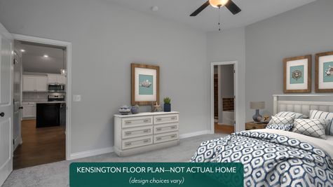 Kensington. Example photo of main bedroom in new home in Norman, OK