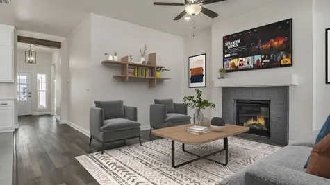 Kincaid. Living Room with Fireplace