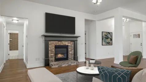 Holloway. Living Room with Fireplace