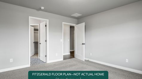 Fitzgerald. Example photo of main bedroom in new home in Norman, OK