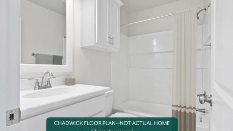 Chadwick. Secondary bathroom in new home in Norman, OK