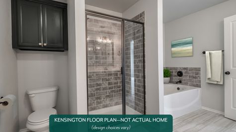 Kensington. Example photo of main bathroom in new home in Norman, OK