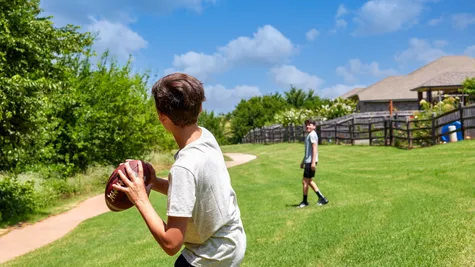 Montgomery. Kids playing football