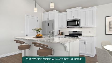 Chadwick. Kitchen in new home in Norman, OK