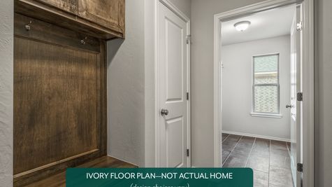Ivory. Example photo of mud bench in new home in Norman, OK