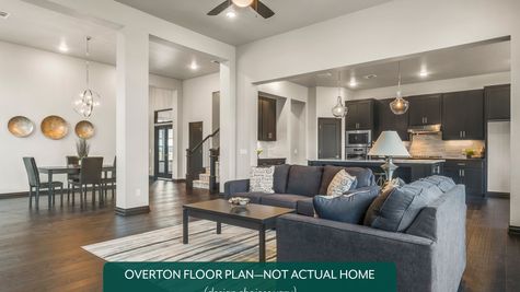 Overton. Example photo of living room in new home in Norman, OK