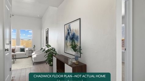 Chadwick. Entry into new home in Norman, OK