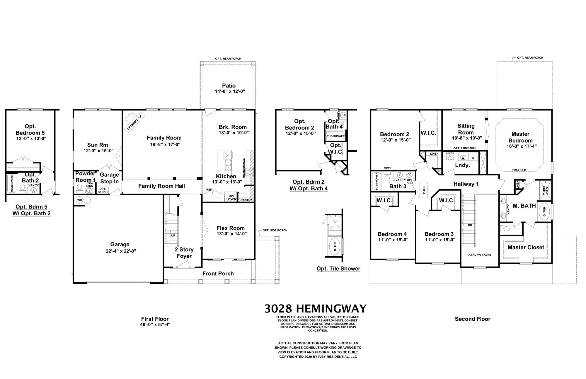 Hemingway Ivey Residential B&W Fpls