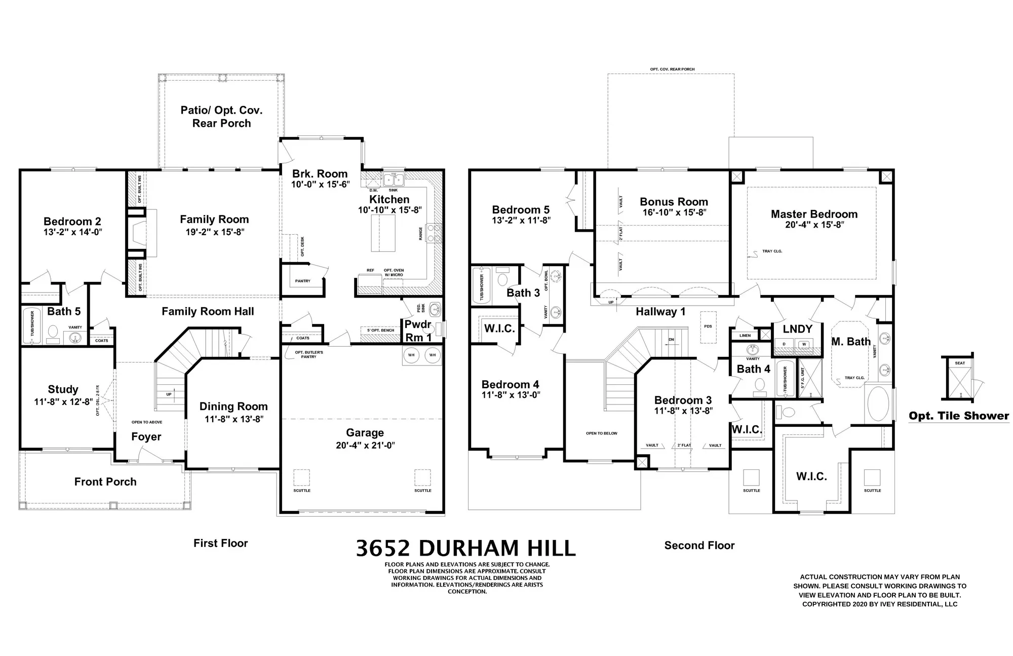 Durham Hill Ivey Residential B&W Fpls