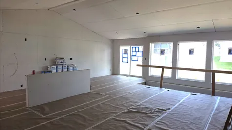 Home is being trimmed out