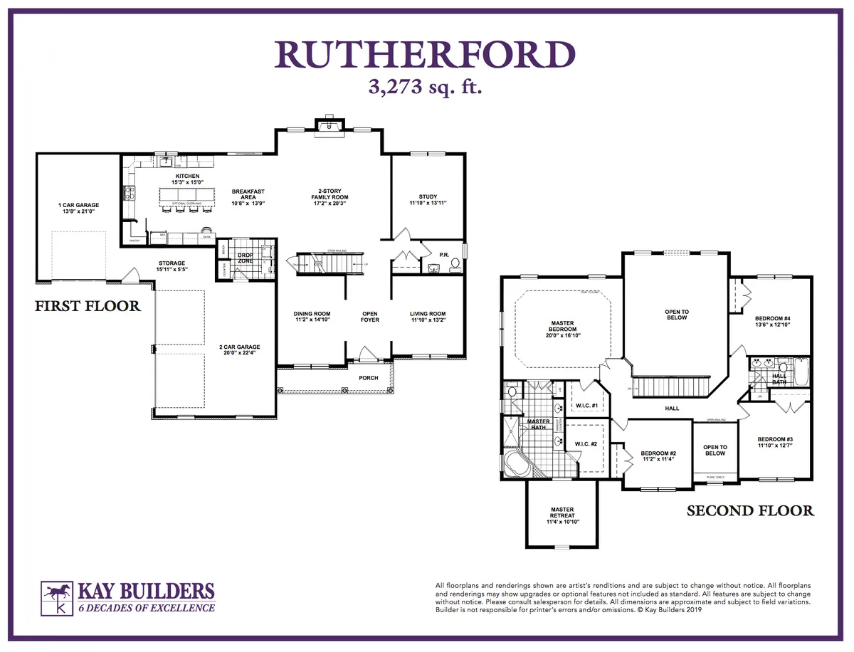 Rutherford 3 Car Floorplan