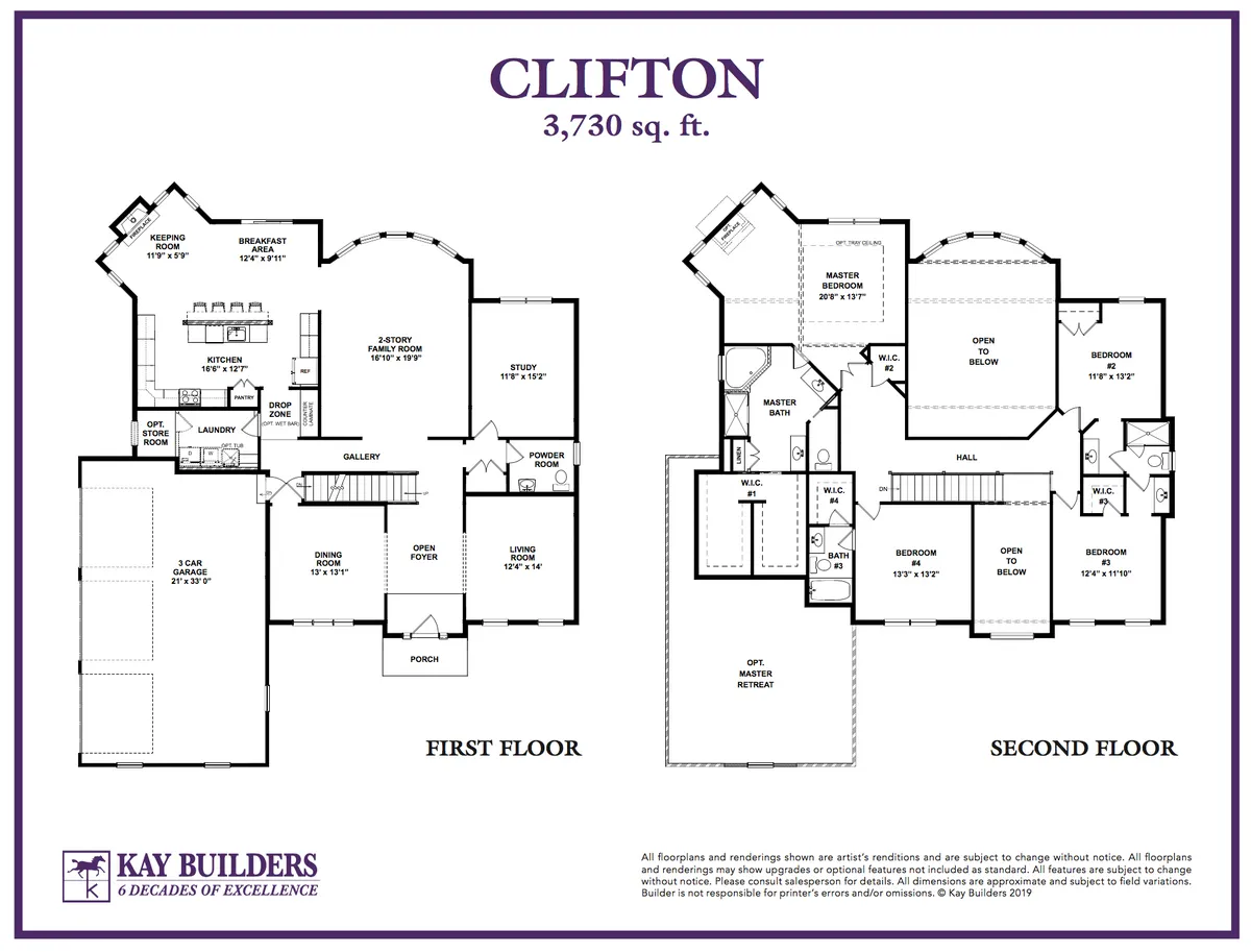 Clifton 3 Car Garage Floorplan
