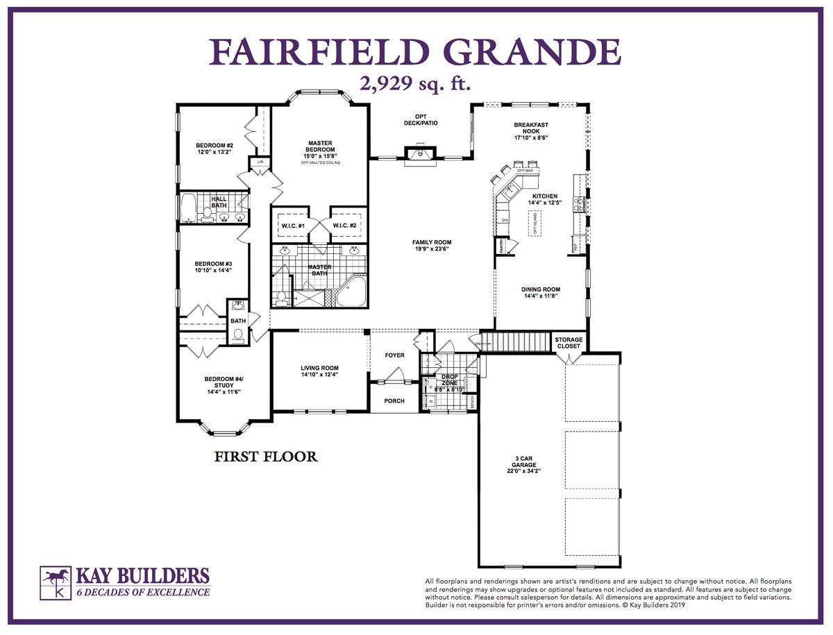 Fairfield Grande 3 Car Floorplan