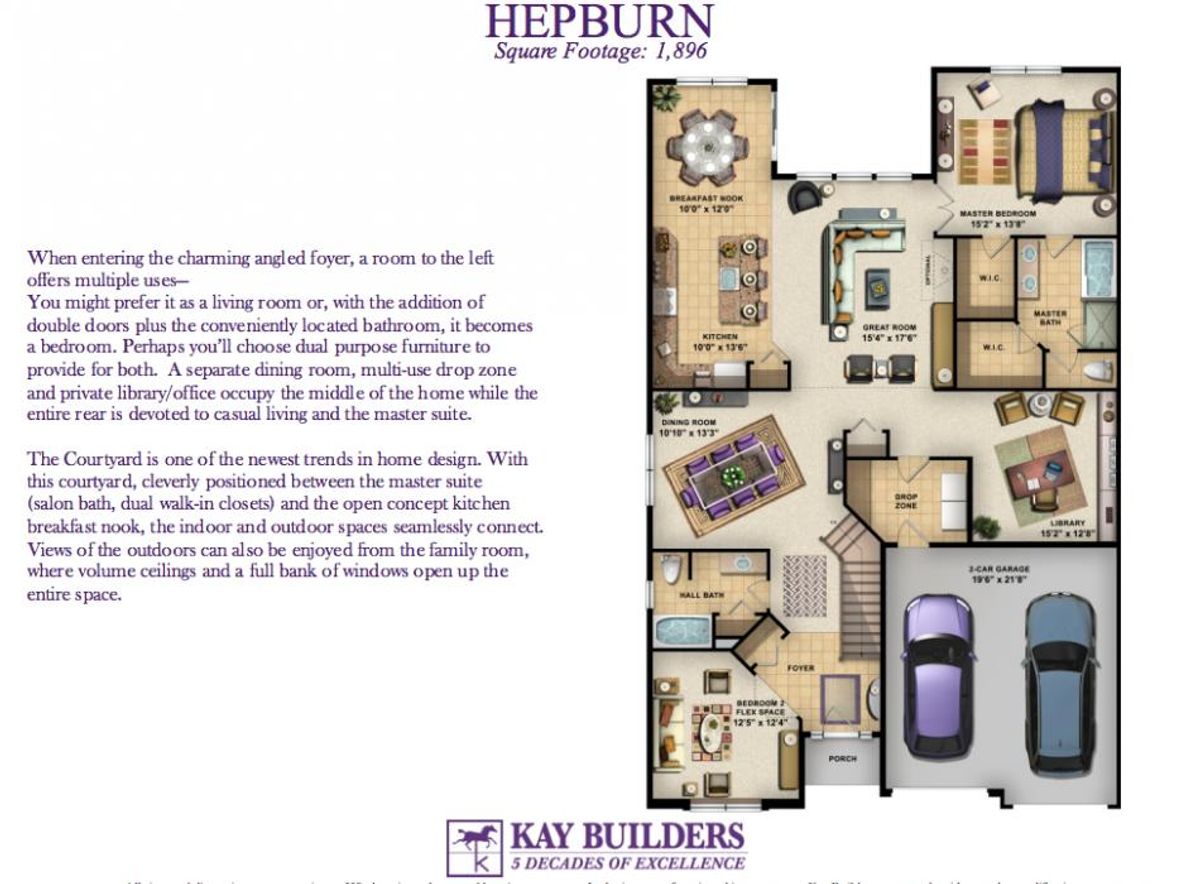 Hepburn Twin Villa Floorplan Rendering