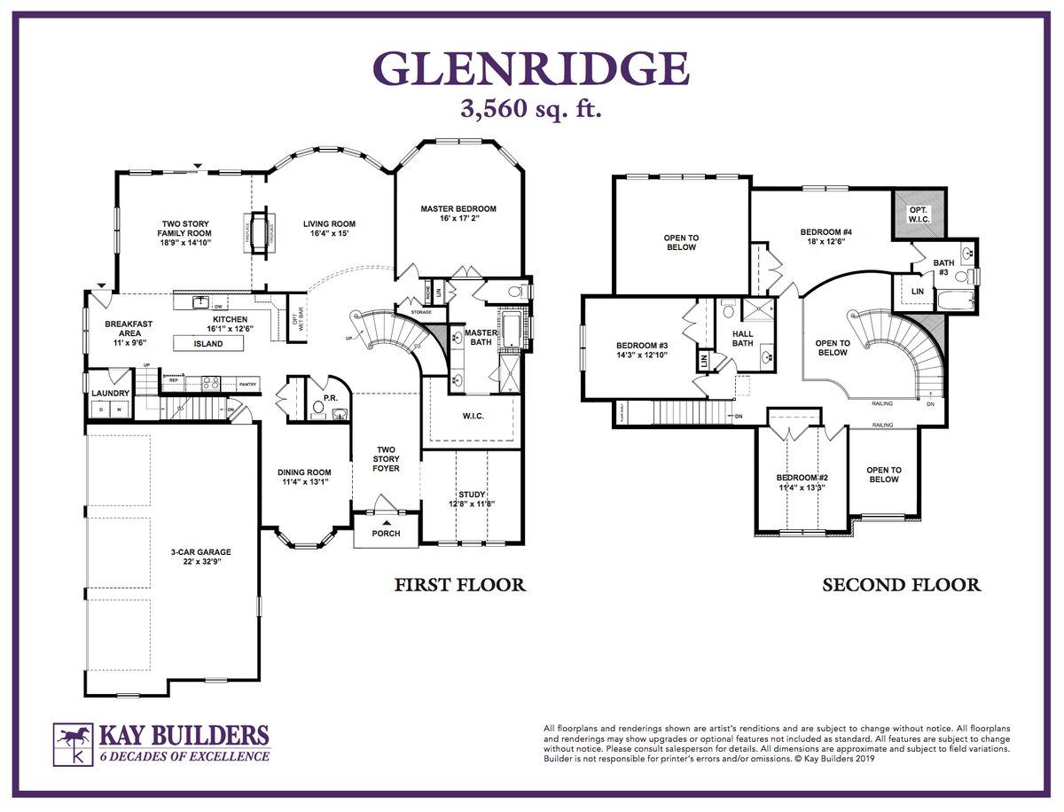 Glenridge 3 Car Floorplan