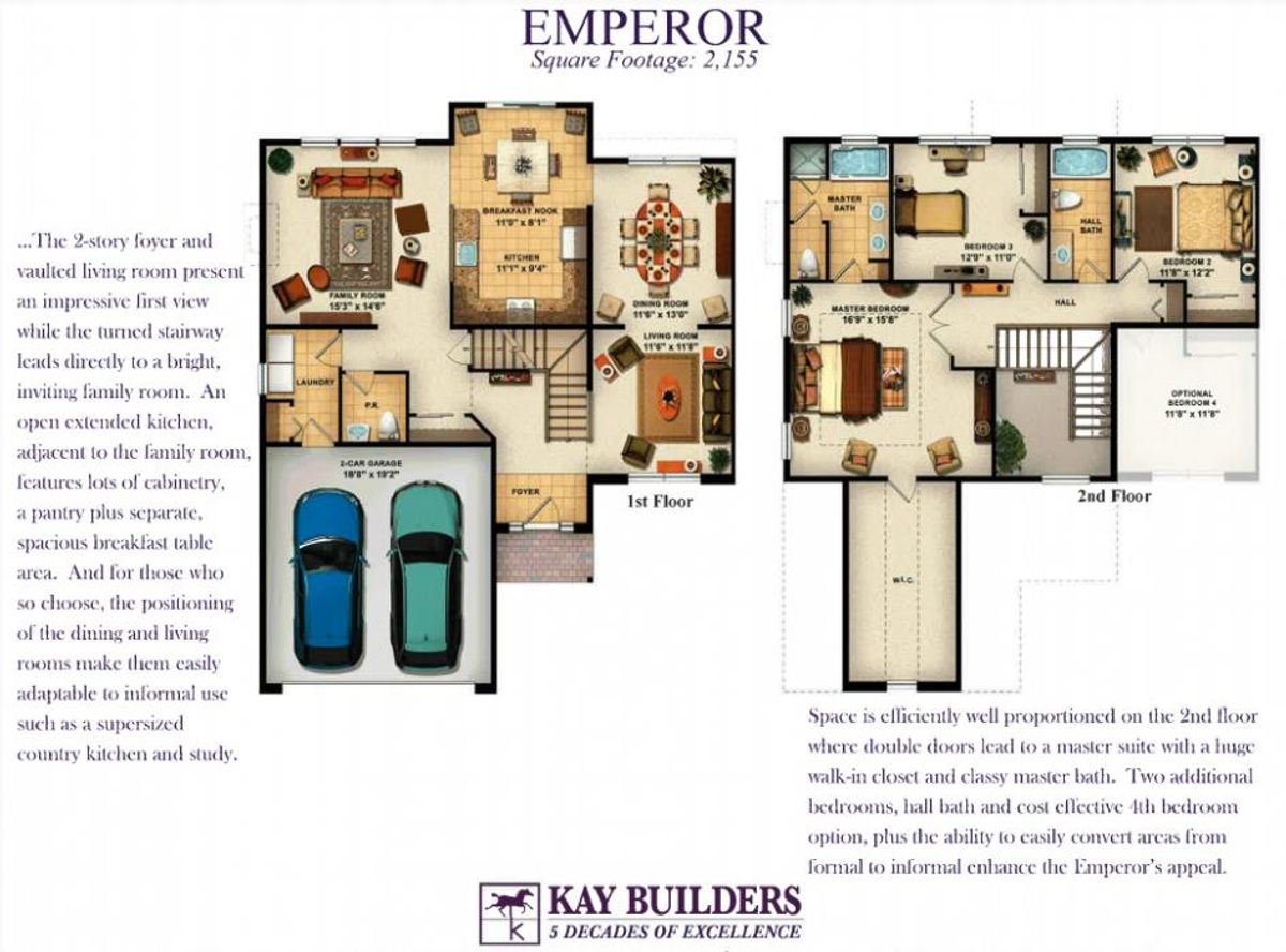 Emperor Twin Villa Floorplan Rendering