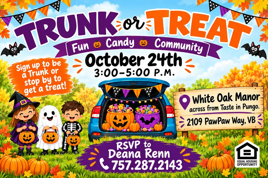 Trunk or Treat at White Oak Manor