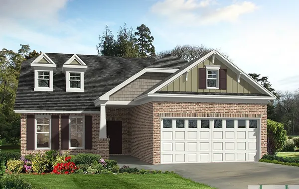 Rendering only. Plan orientation, colors, upgrades & options may differ in actual home built.