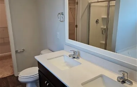 Primary Bathroom - 2 Sink Vanity with 
 Quartz Top - 3-13-2024