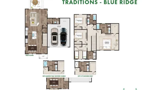 Rendering only. Plan orientation, colors, details and dimensions may differ in actual home.