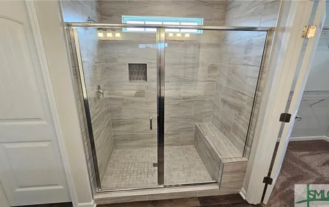 Tile Shower with Bench Seat