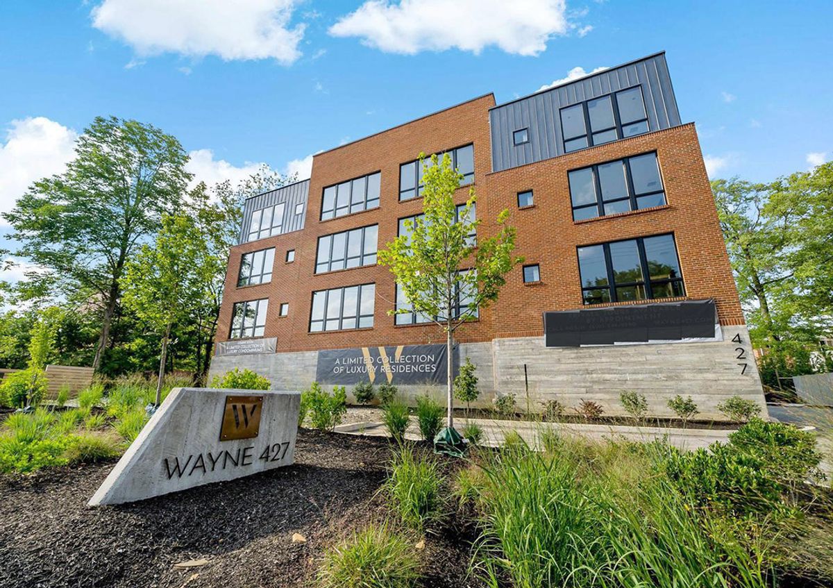 Wayne, PA Condominium, 3 story brick building
