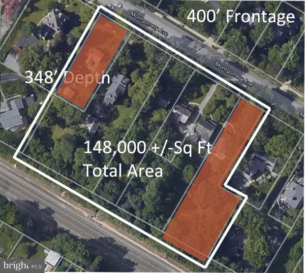 satellite view of lots for sale in Haverford, PA
