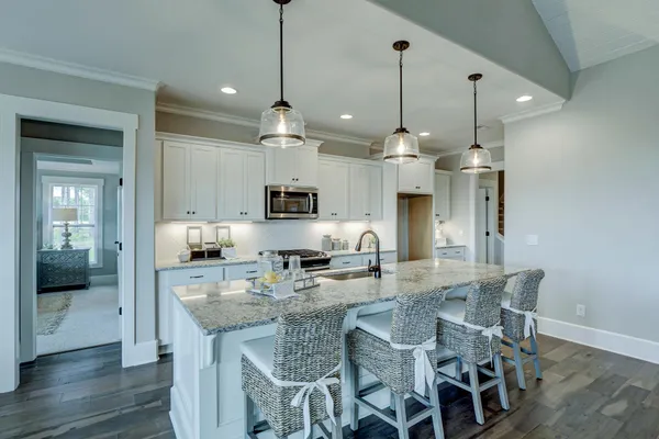 kitchen in a new home in shallotte nc by logan homes