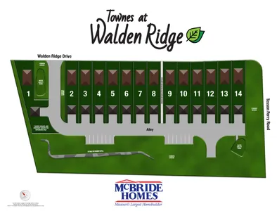Plat Map for Townes at Walden Ridge