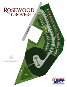 Plat Map for Rosewood Grove