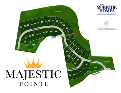 Plat Map for Majestic Pointe