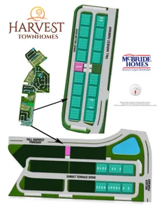 Plat Map for Harvest Townhomes