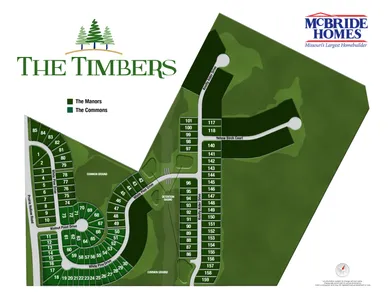 Plat Map for Manors at The Timbers
