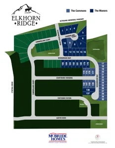 Plat Map for Elkhorn Ridge Commons