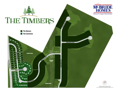 Plat Map for Commons at The Timbers