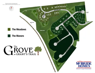 Plat Map for Grove at Grant's Trail Meadows