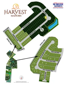 Plat Map for Harvest Manors