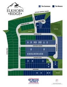 Plat Map for Elkhorn Ridge Manors