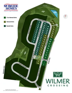 Plat Map for Wilmer Crossing Enclave