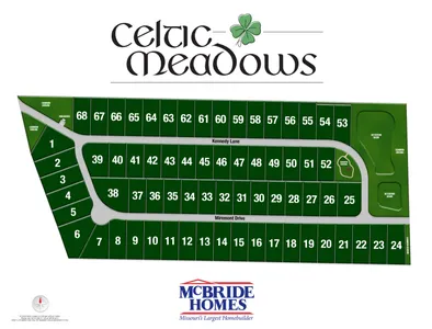 Plat Map for Celtic Meadows